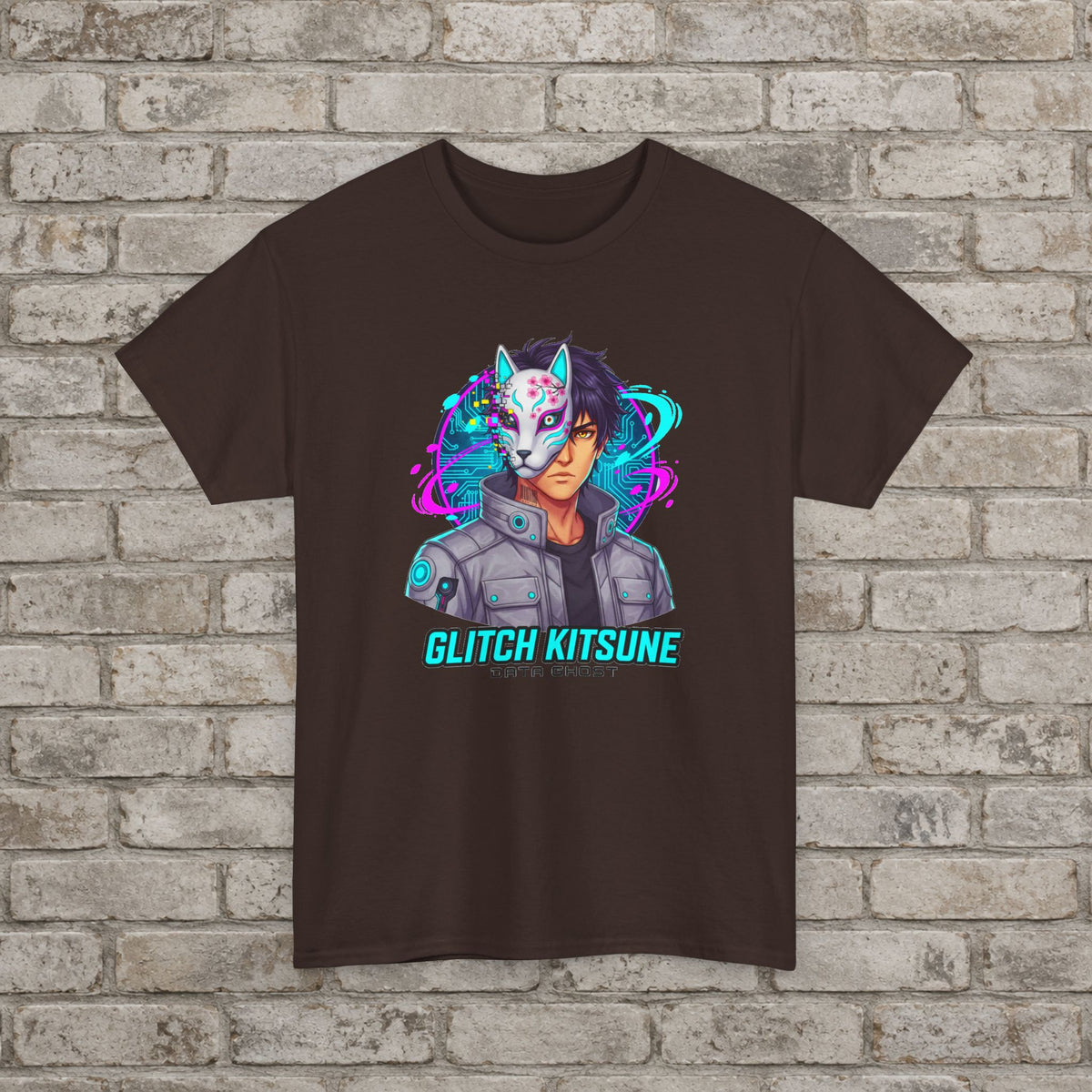 Glitch Kitsune Anime T-Shirt