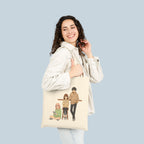 Anime Tote Bag Hoodie Friends Design Cozy Aesthetic Otaku Gift for Anime Lovers and Gamers