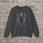 Electric Shadow: Anime Superhero Sweatshirt