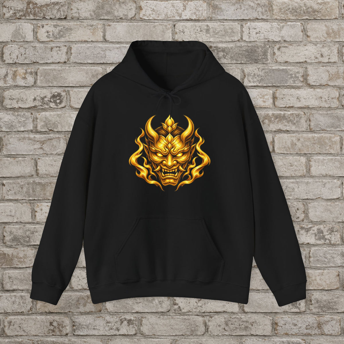 Golden Spirit Oni Anime Hoodie