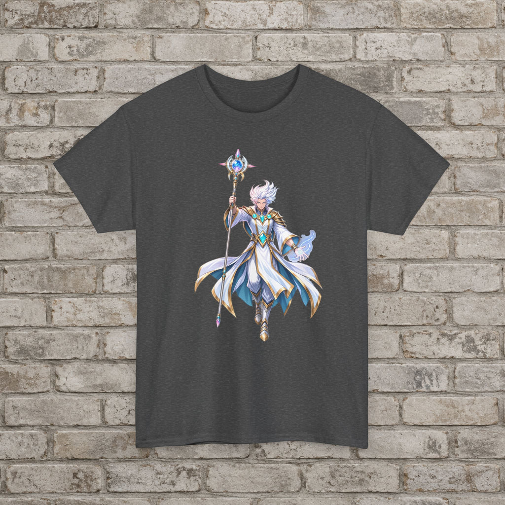 Kael Emberlight Anime T-Shirt Arcane Fantasy Mage Graphic Tee