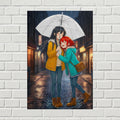 Anime Girls Rainy Day Poster