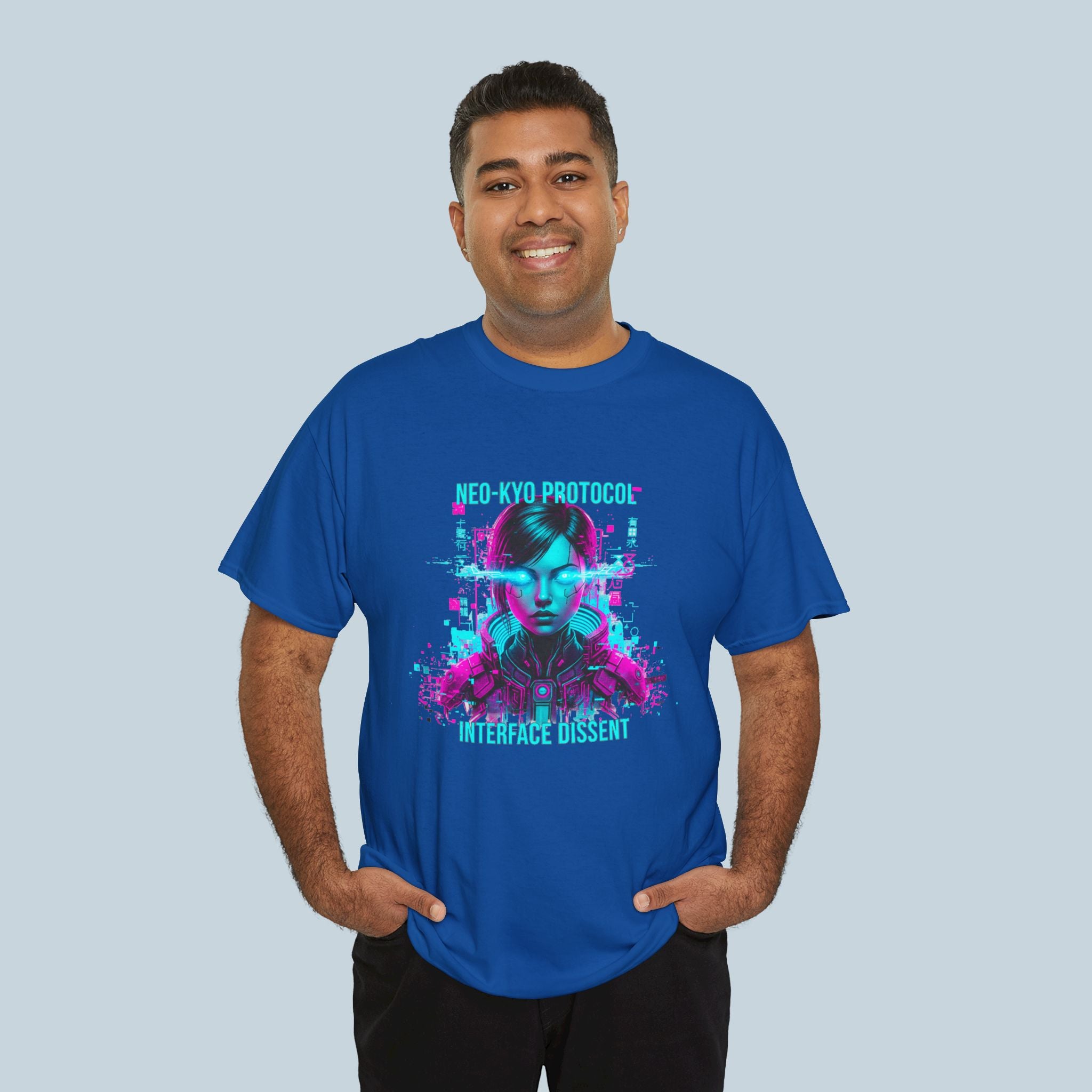 Neo Kyo Protocol Anime Cyberpunk Shirt Glitch Techwear Sci Fi Tee