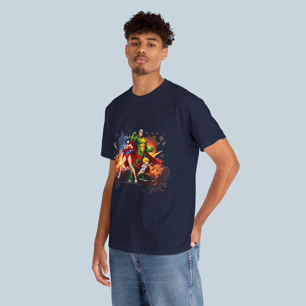 Hyperforce 3000 Anime T Shirt Cosmic Hero Team Art Tee Special Edition Streetwear