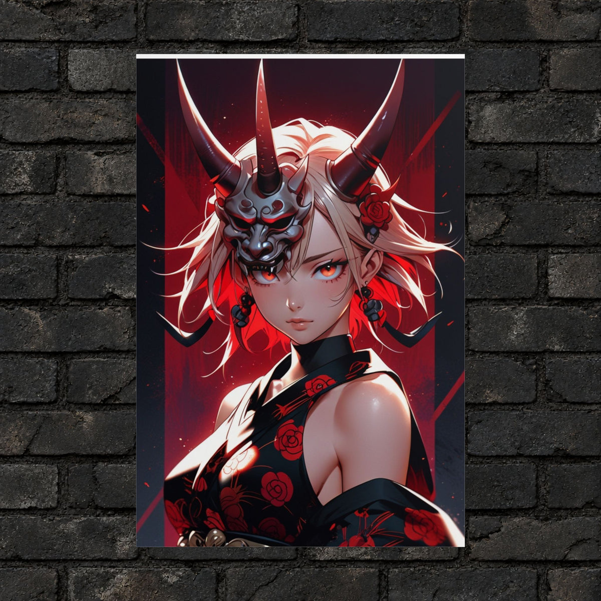 Oni Mask Anime Poster
