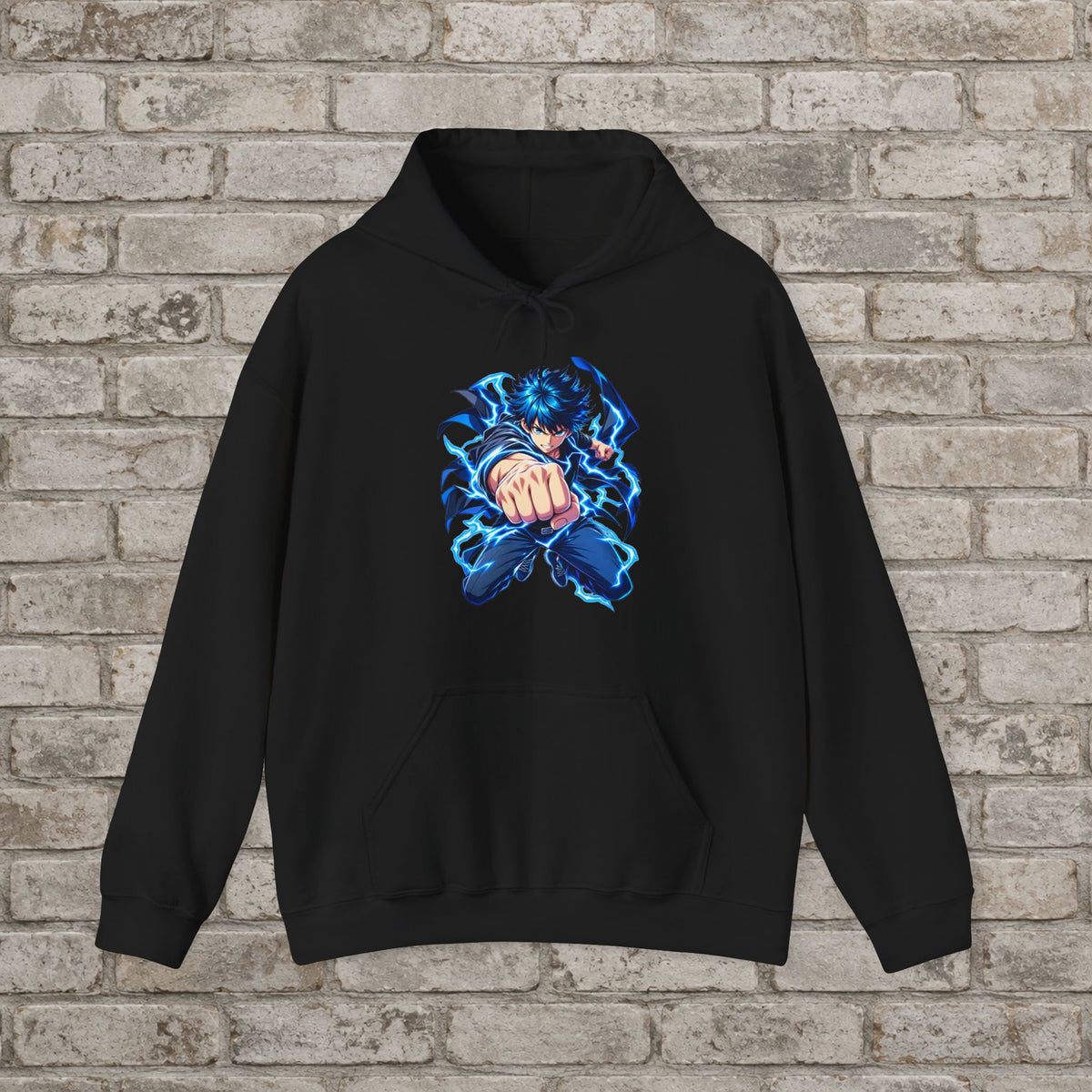 Anime Electric Punch Streetwear Hoodie