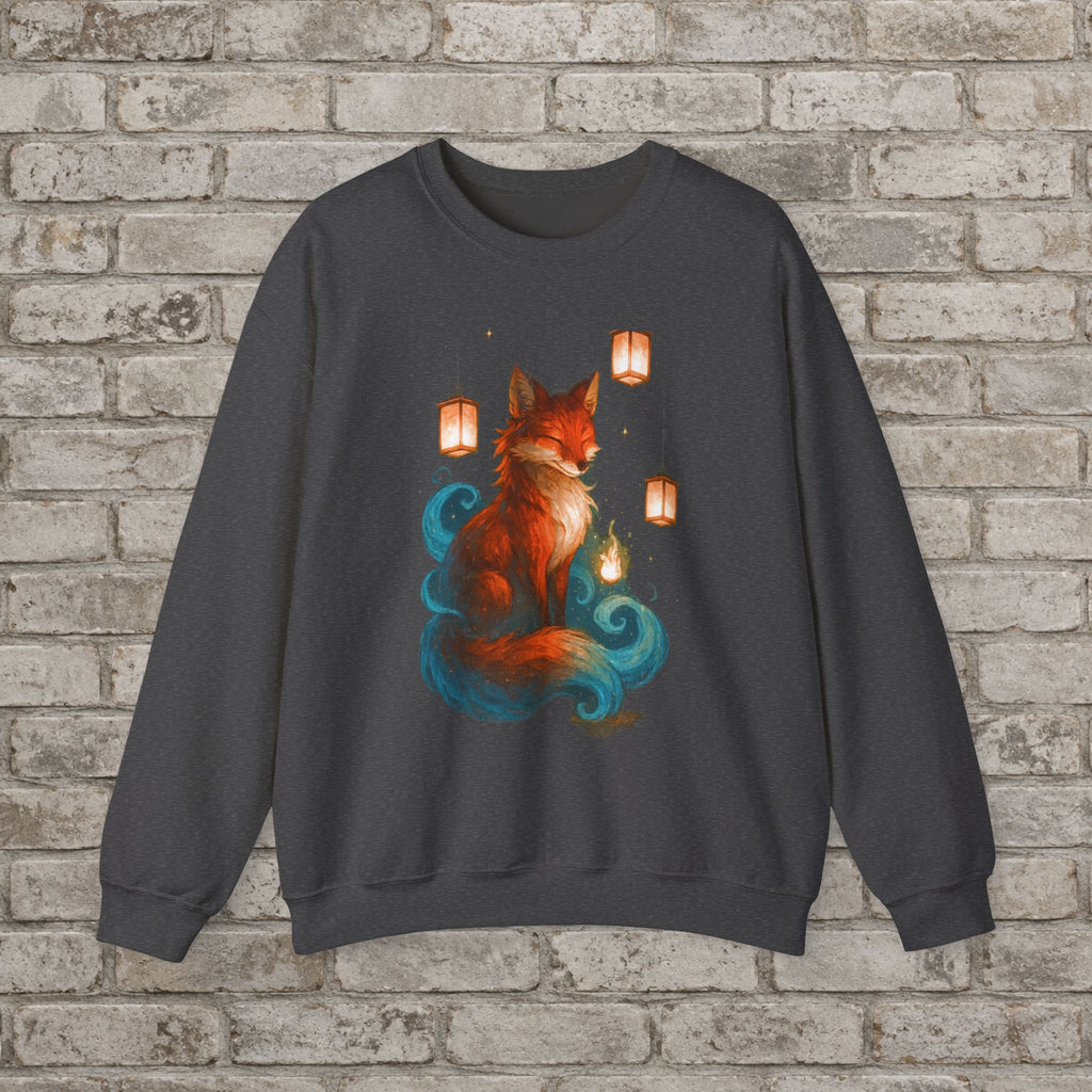 Lantern Fox: Cozy Anime Sweatshirt