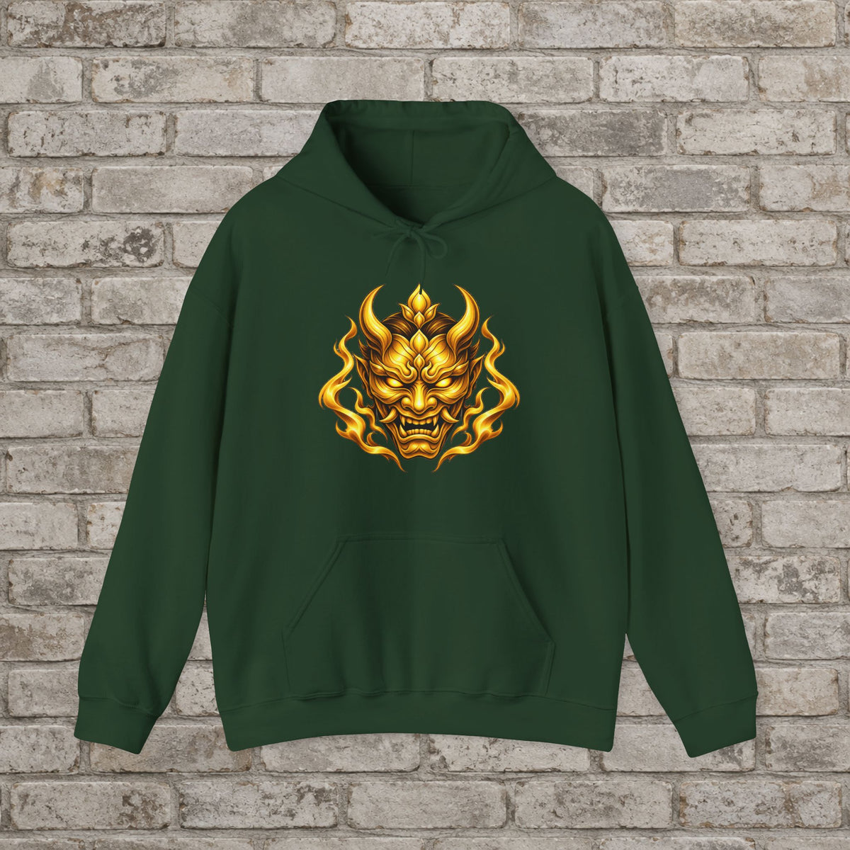Golden Spirit Oni Anime Hoodie