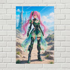 Emerald Star Anime Sci-Fi Poster