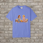 Cozy Anime Girls & Cat T-Shirt