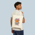 Kawaii Vending Machine Cotton Canvas Tote — "Waku Waku Sweets Club"