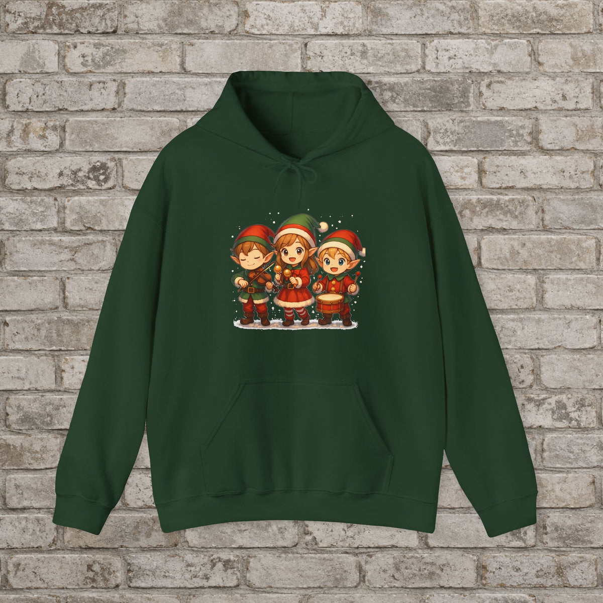 Holiday Elf Trio Band Anime Hoodie