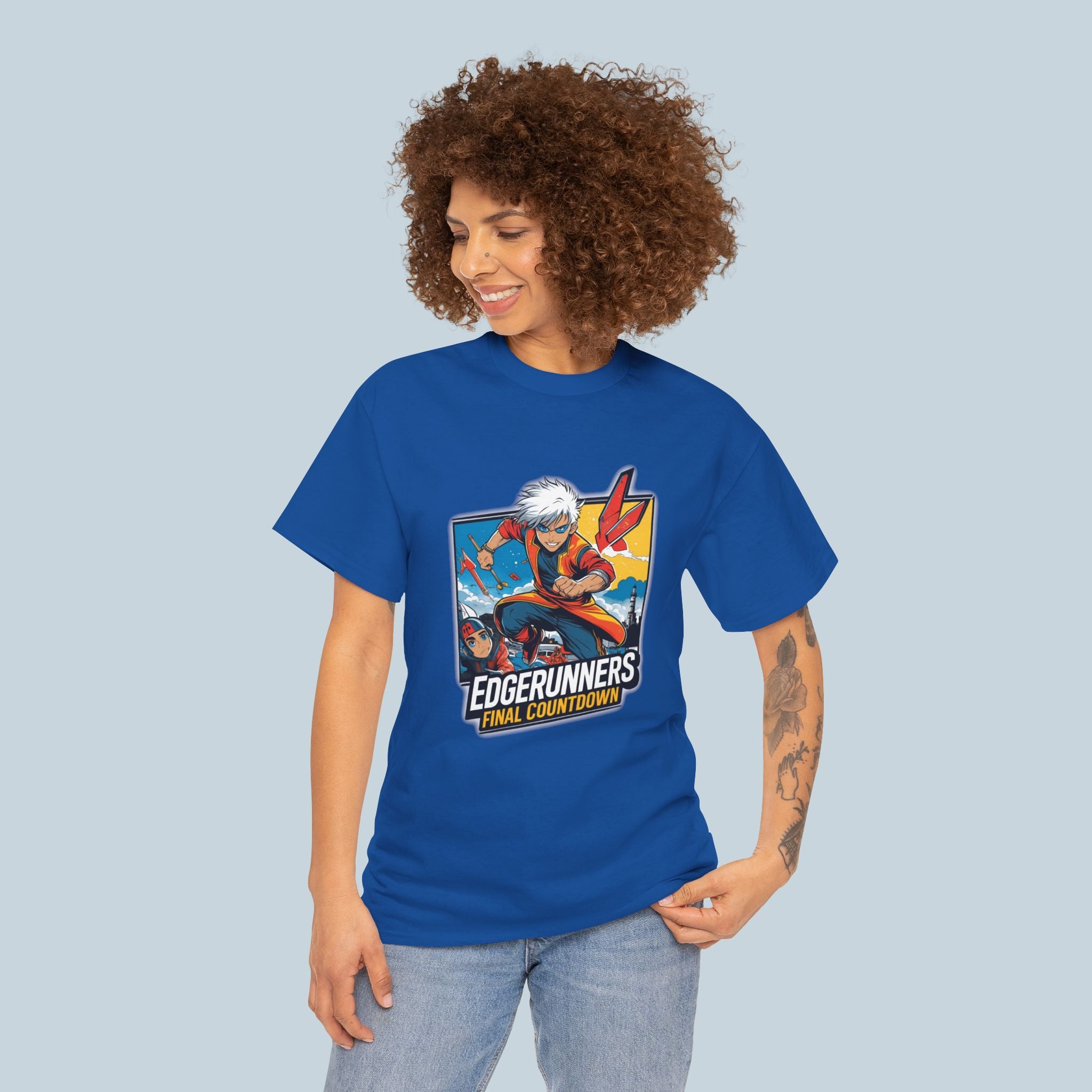 Anime Runner T Shirt Speed Hero Streetwear Fast Action Sci Fi Graphic Tee