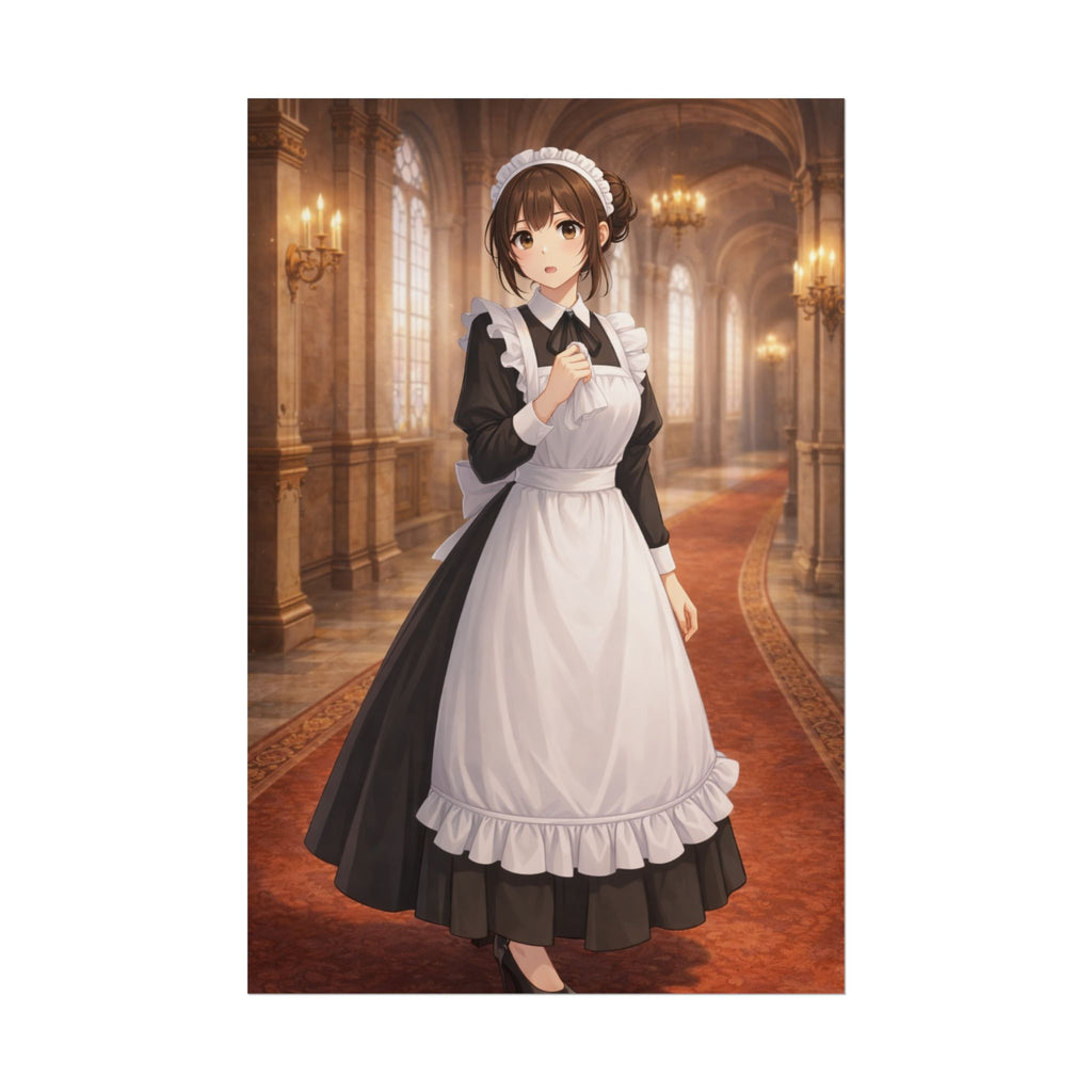 Lyria Venn Poster Anime Maid Wall Art Cozy Fantasy Castle Aesthetic Elegant Slice of Life Decor Gift for Anime Lovers