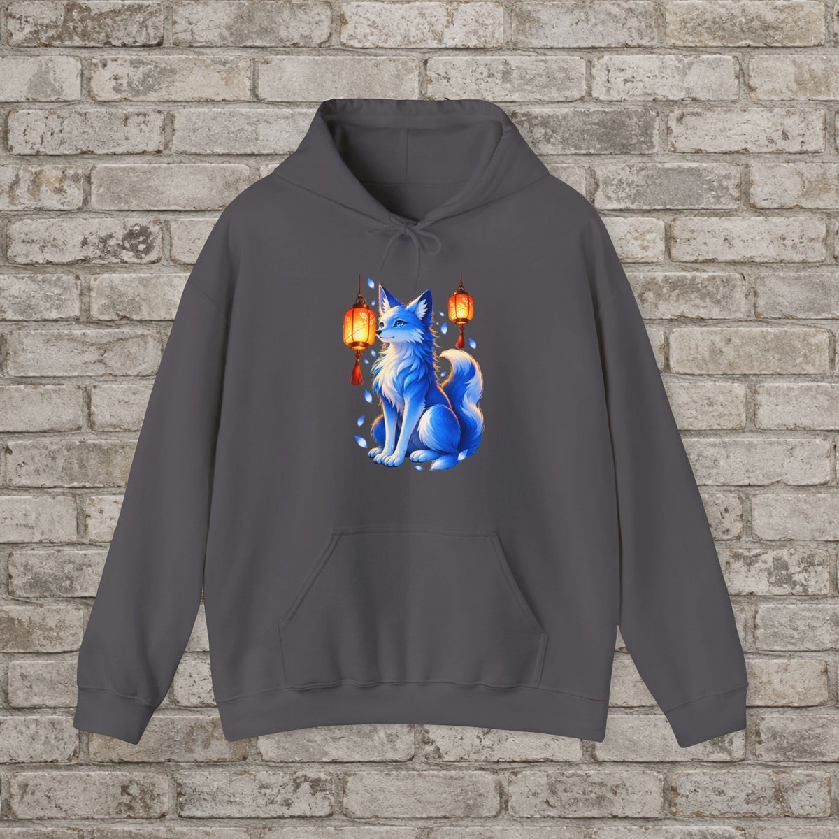 Lantern Fox Anime Hoodie | Cute Fantasy Apparel