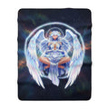 Lyria Solara Anime Sherpa Blanket Celestial Angel Soft Cozy Throw Fantasy Goddess Bedding Gift