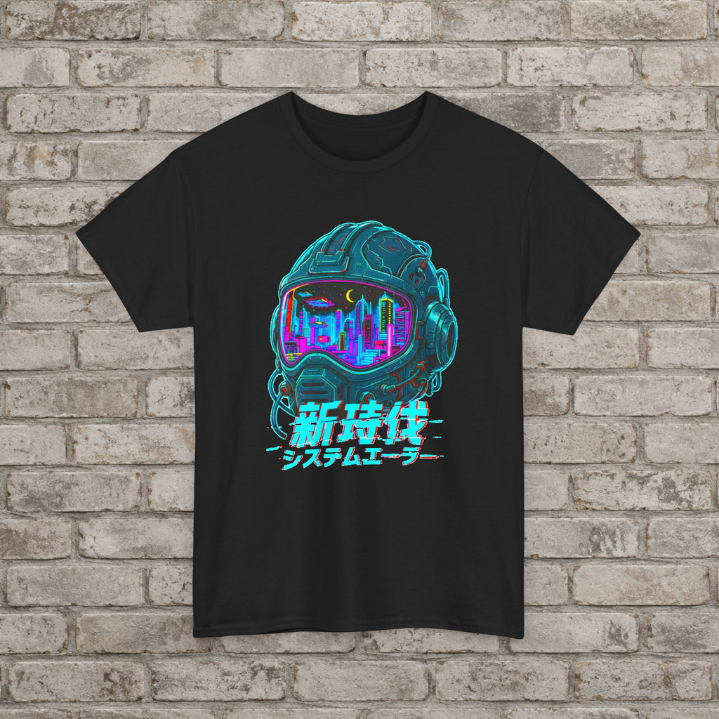 Neon City Helmet Anime T-Shirt