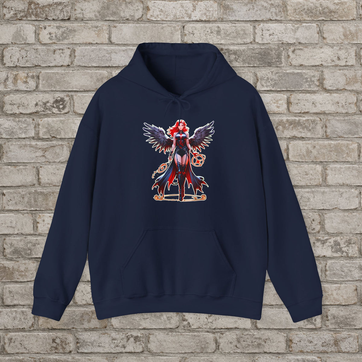 Crimson Wing Valkyrie Anime Hoodie