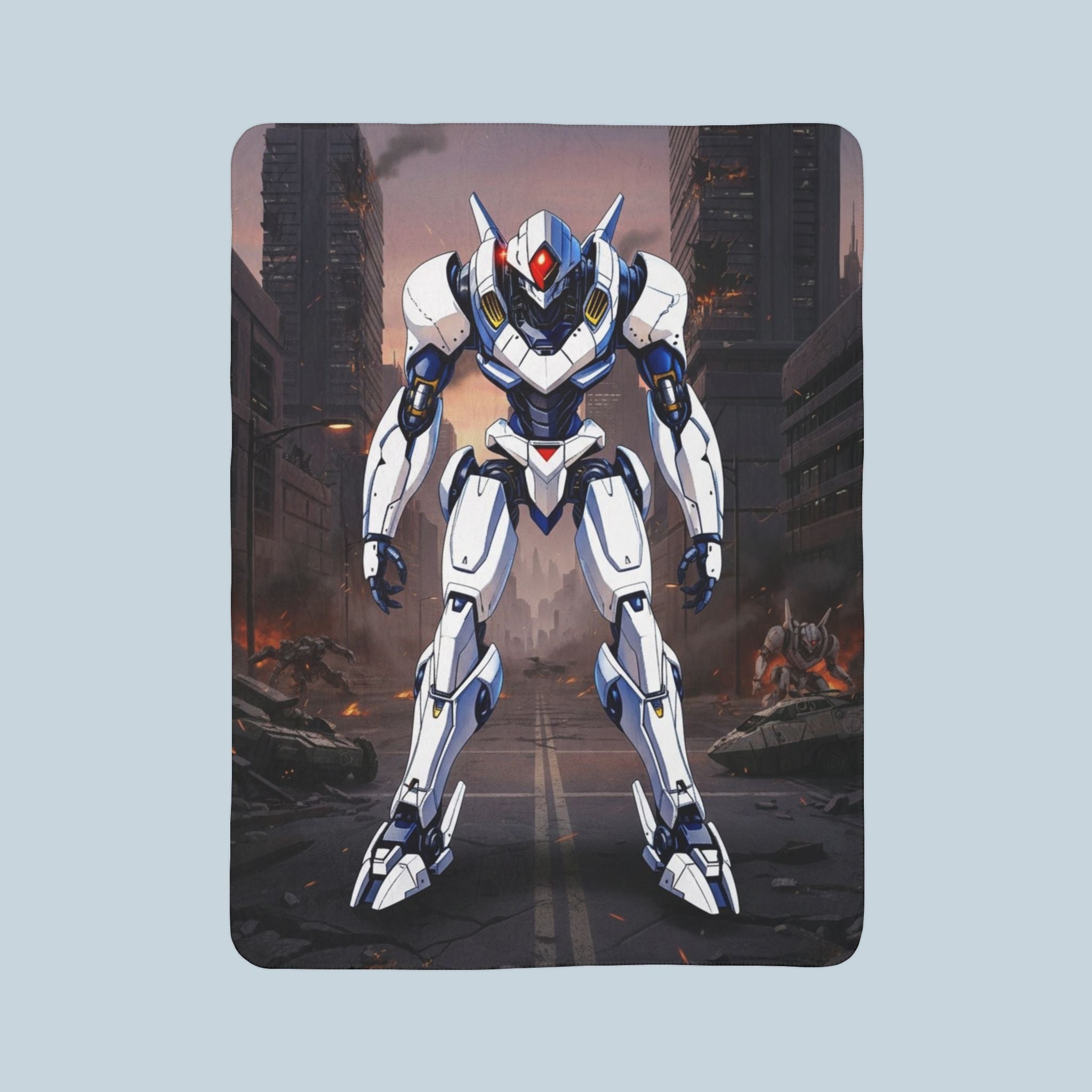 Aegis-9b Sherpa Blanket Anime Mech Sci-Fi Robot Futuristic Battle Throw