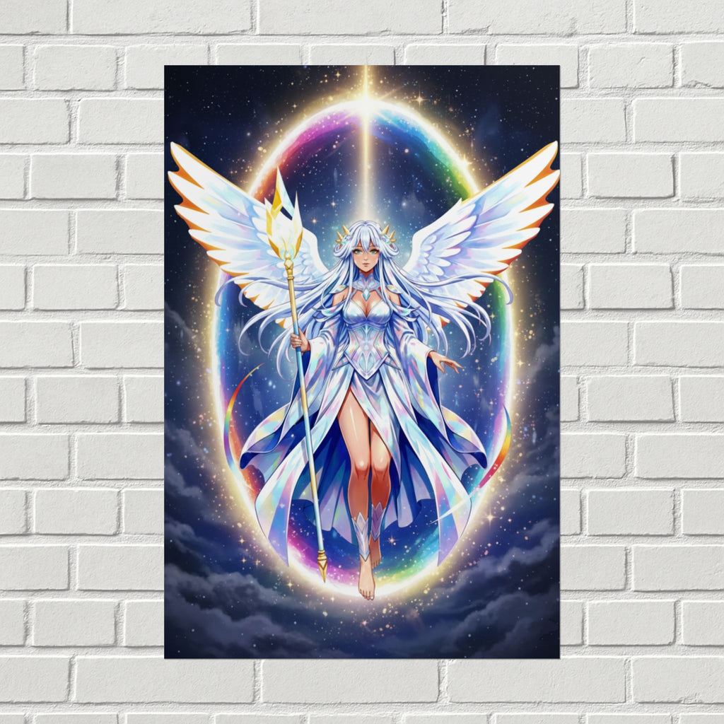 Lyria Solara Celestial Serenity Poster