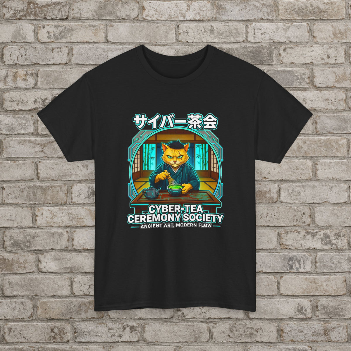 Cyber Tea Ceremony Anime T-Shirt