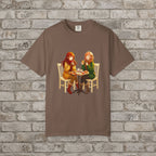 Autumn Café: Cozy Anime Friends T-Shirt