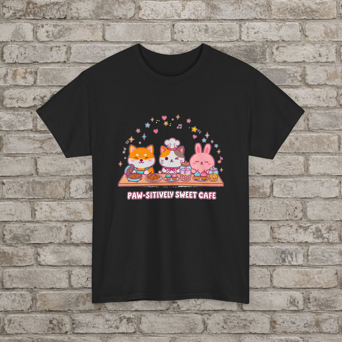 Kawaii Paw-sitively Sweet Café T-Shirt