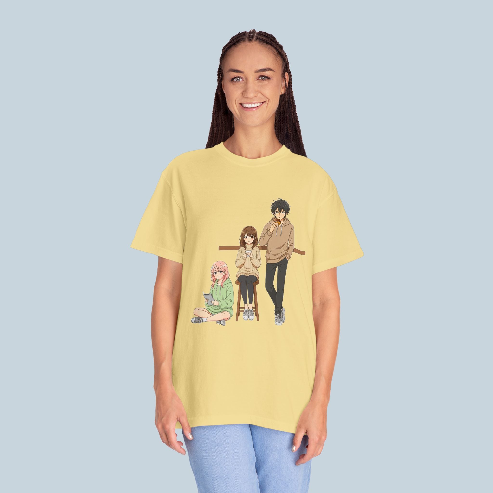 Anime Coffee Shop T-Shirt Cozy Otaku Aesthetic Hoodie Friends Streetwear Gift for Anime Lovers and Gamers