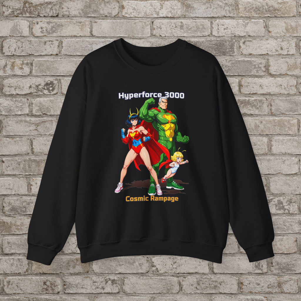 Hyperforce 3000 Anime Sweatshirt – Cosmic Rampage Retro Style