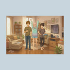 The Roommates Anime Slice of Life Poster