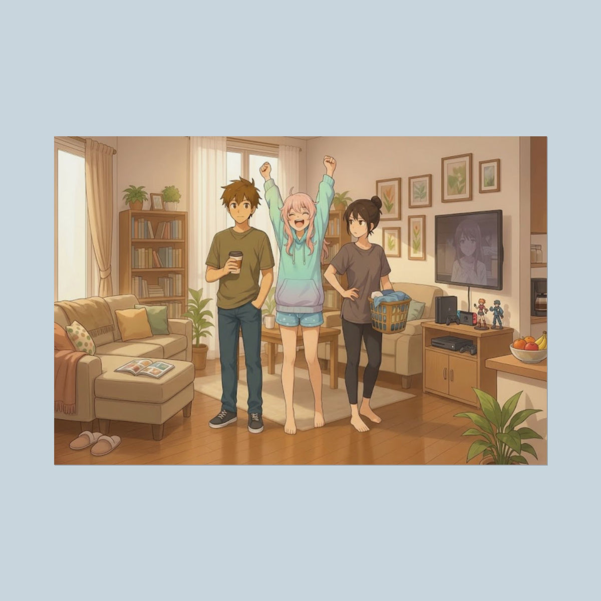 The Roommates Anime Slice of Life Poster