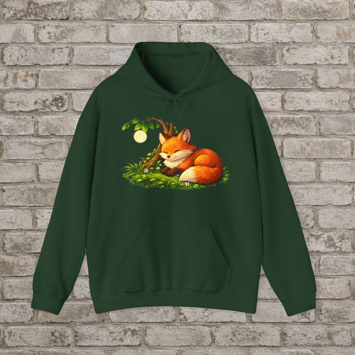 Sleeping Fox Anime Nature Hoodie