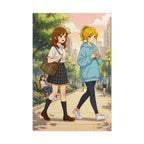 Bubble Tea Anime Schoolgirls Poster