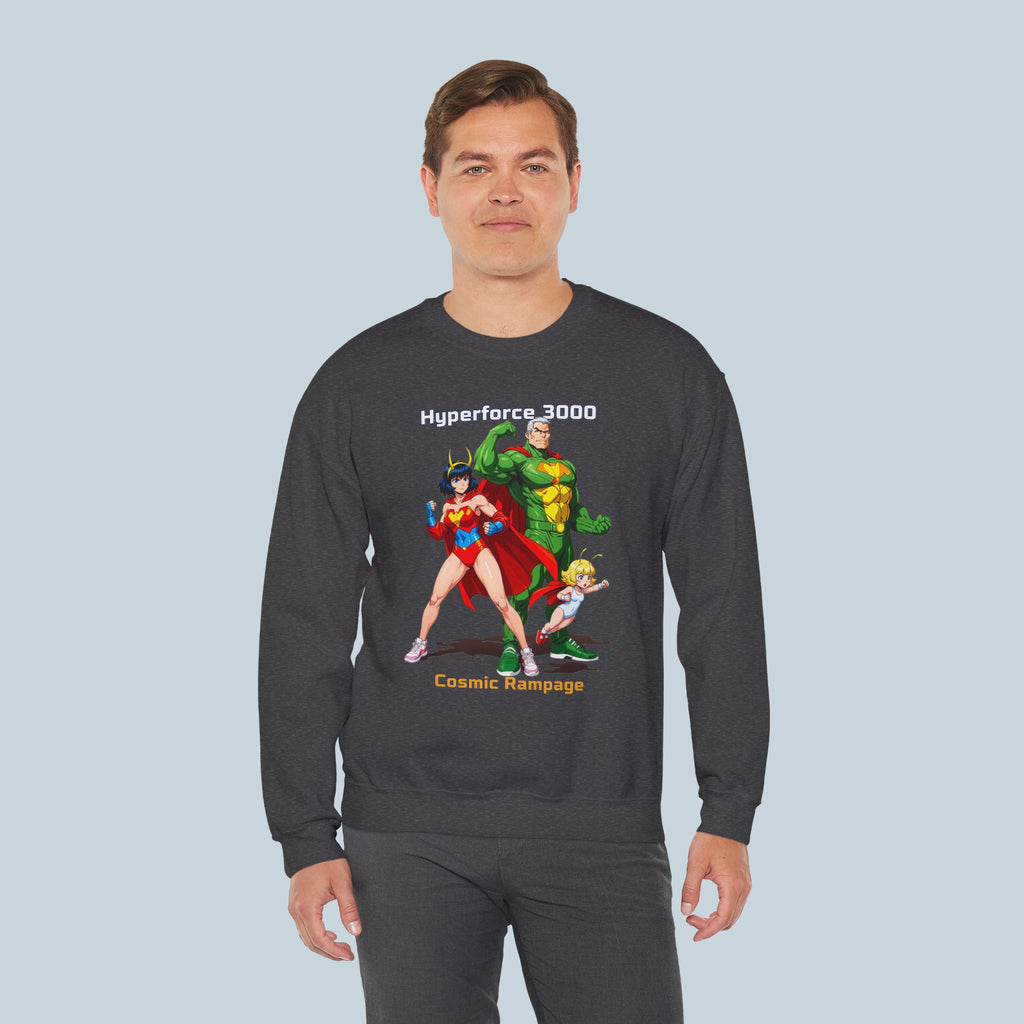 Hyperforce 3000 Anime Sweatshirt – Cosmic Rampage Retro Style