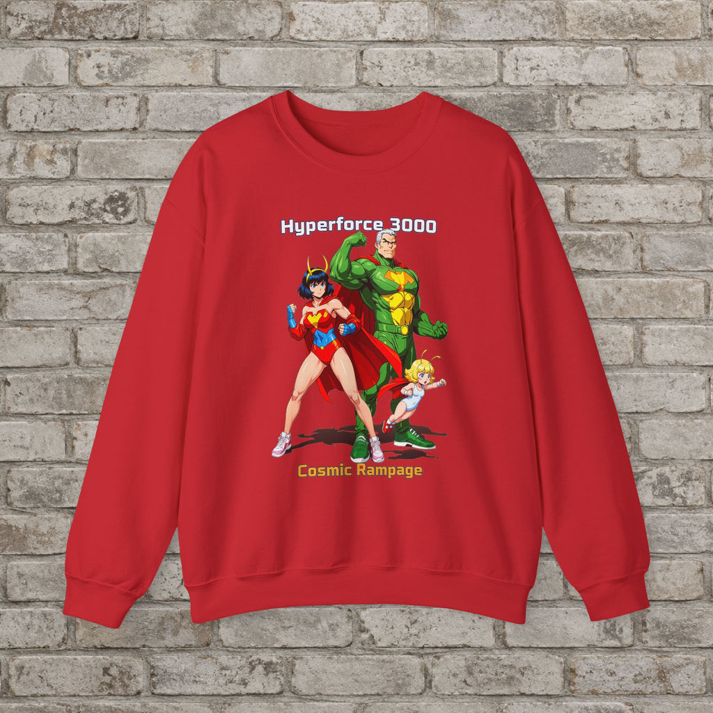 Hyperforce 3000 Anime Sweatshirt – Cosmic Rampage Retro Style