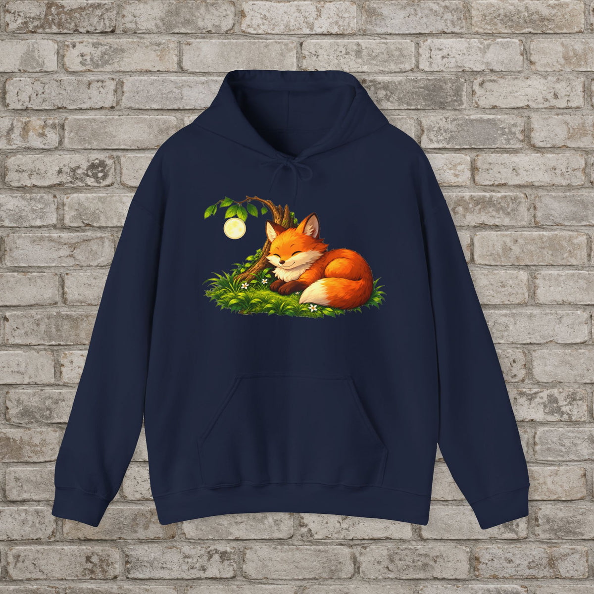Sleeping Fox Anime Nature Hoodie