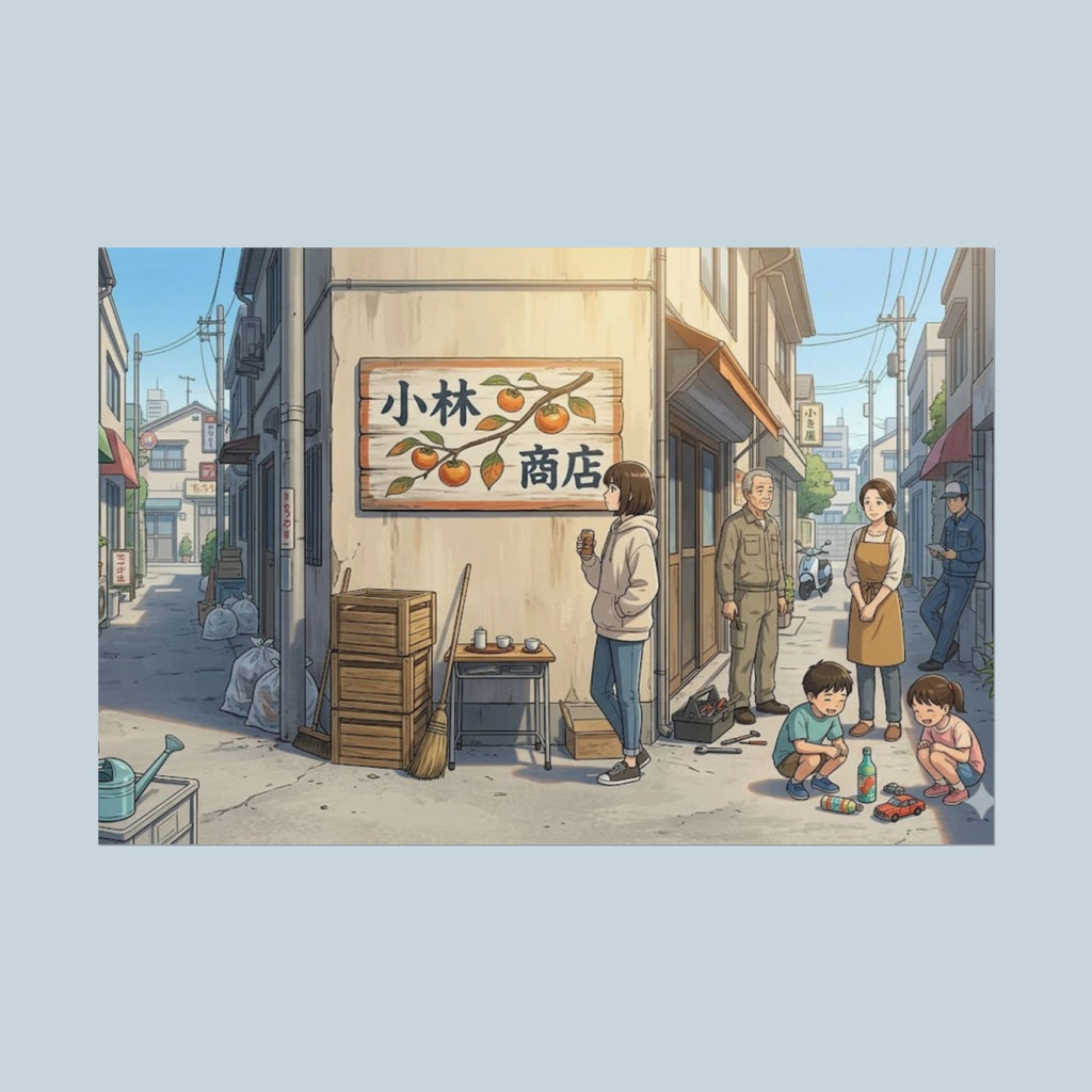 The Alley Behind the Shops Anime Slice of Life Poster