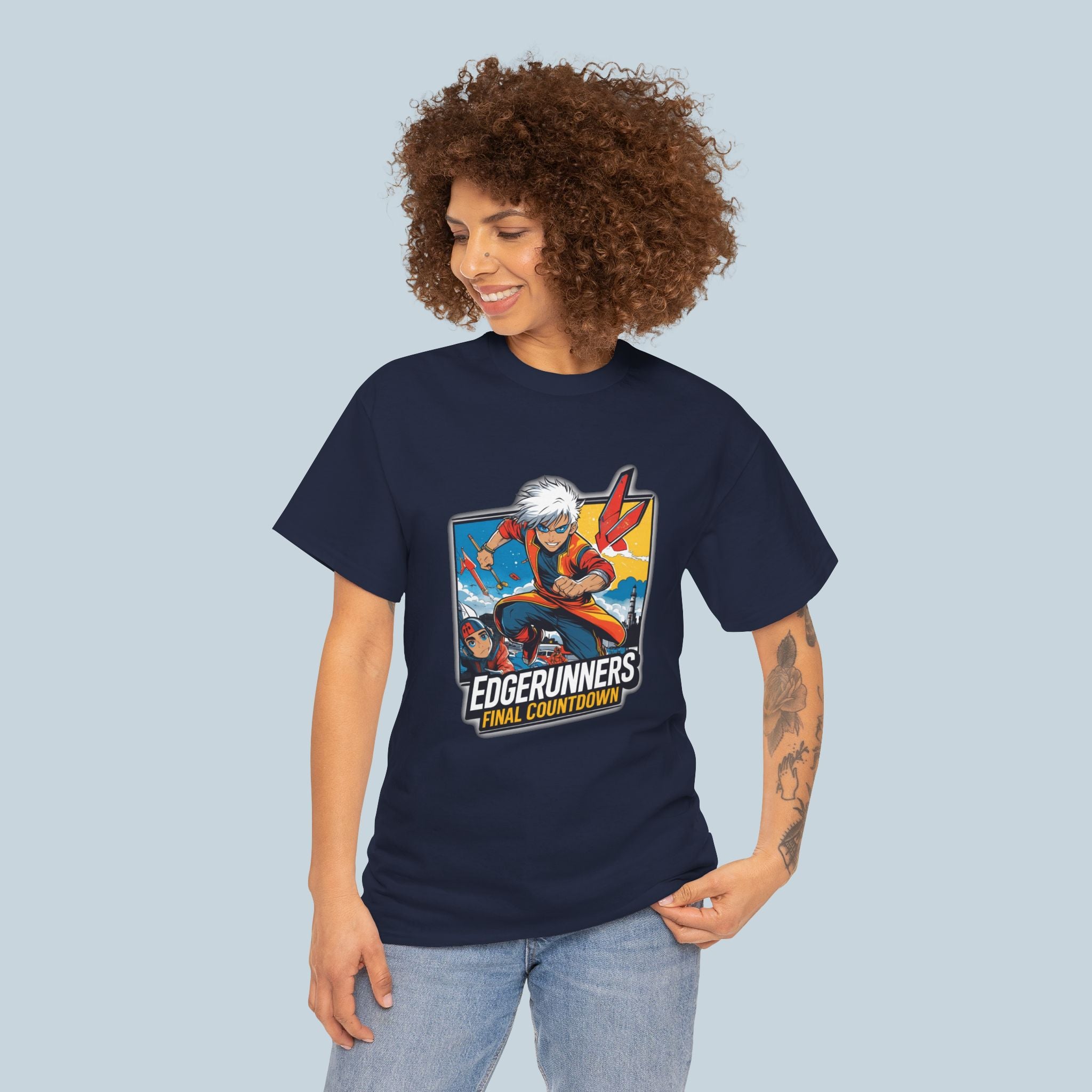 Anime Runner T Shirt Speed Hero Streetwear Fast Action Sci Fi Graphic Tee