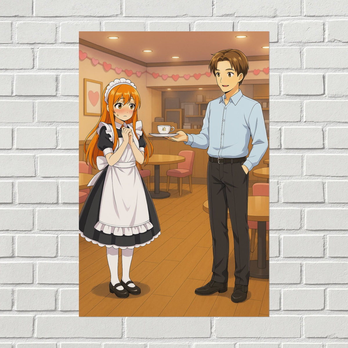 Maid Cafe Anime Romance Poster