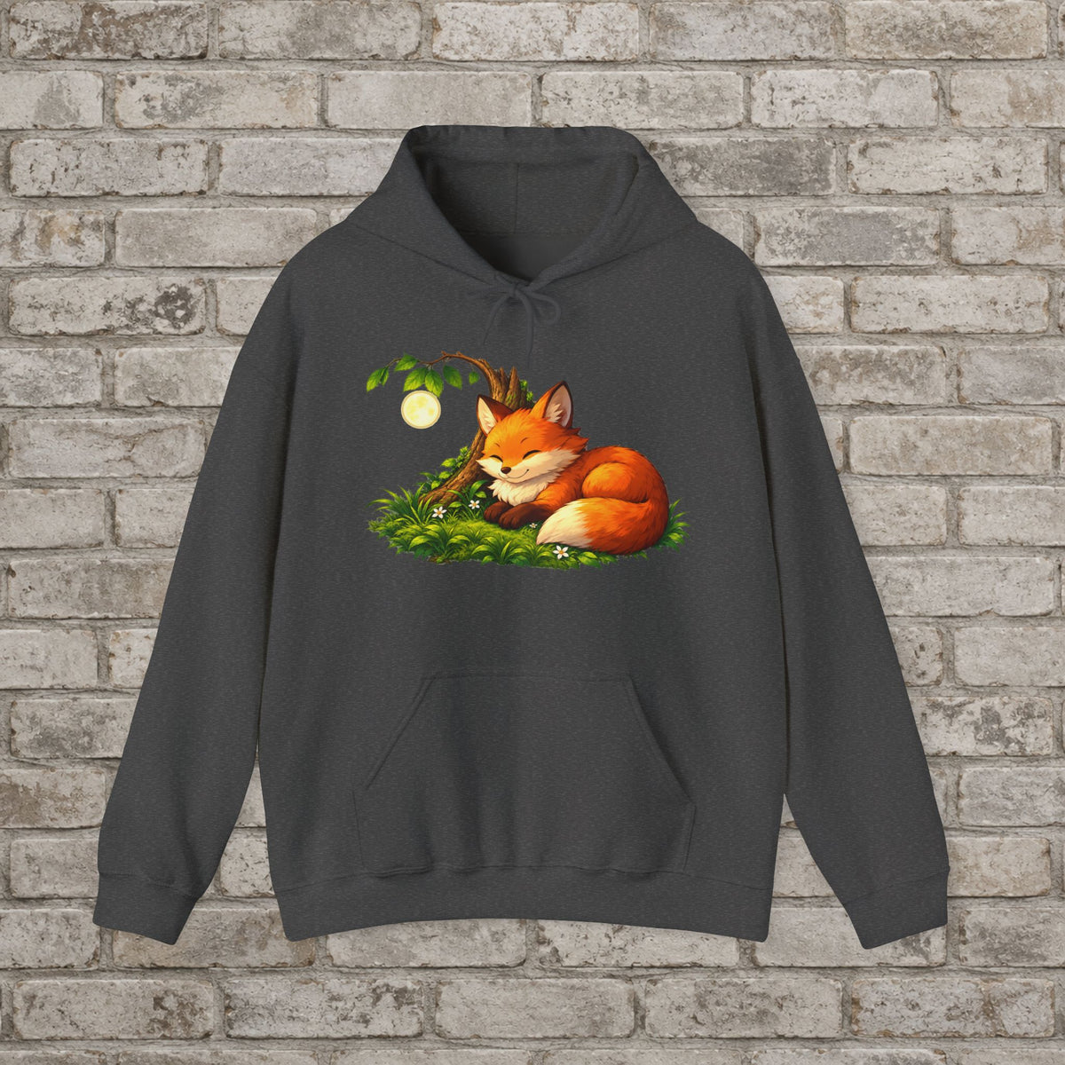 Sleeping Fox Anime Nature Hoodie