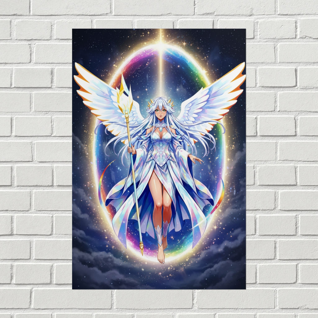 Lyria Solara Celestial Serenity Poster
