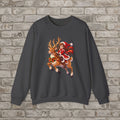 Christmas Reindeer Ride Anime Sweatshirt