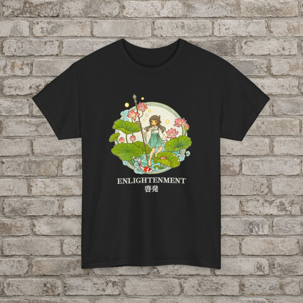 Enlightenment Lotus Spirit Anime Graphic T-Shirt