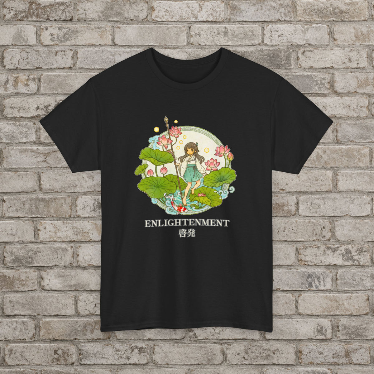 Enlightenment Lotus Spirit Anime Graphic T-Shirt