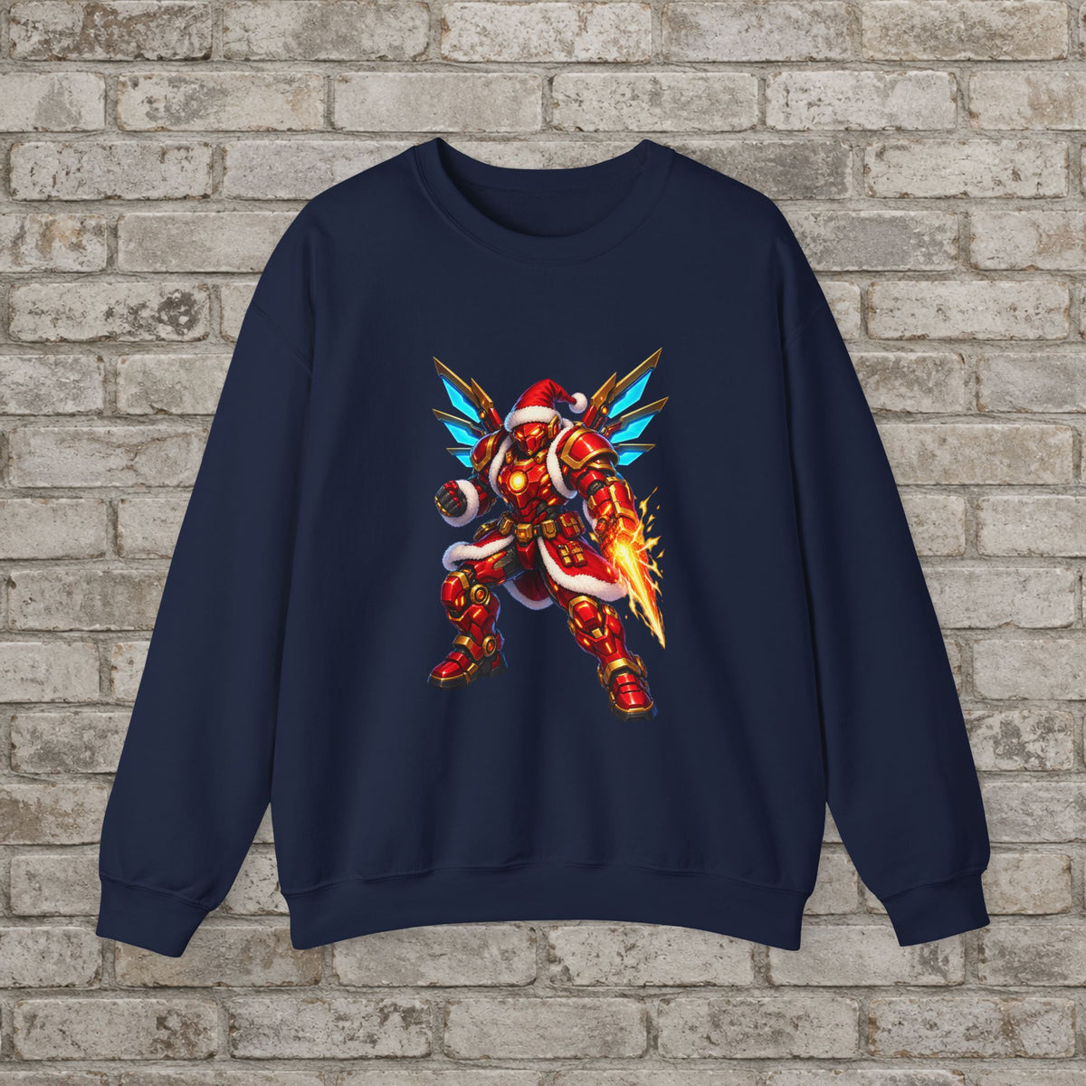 Cyber Santa: Mecha Christmas Anime Sweatshirt