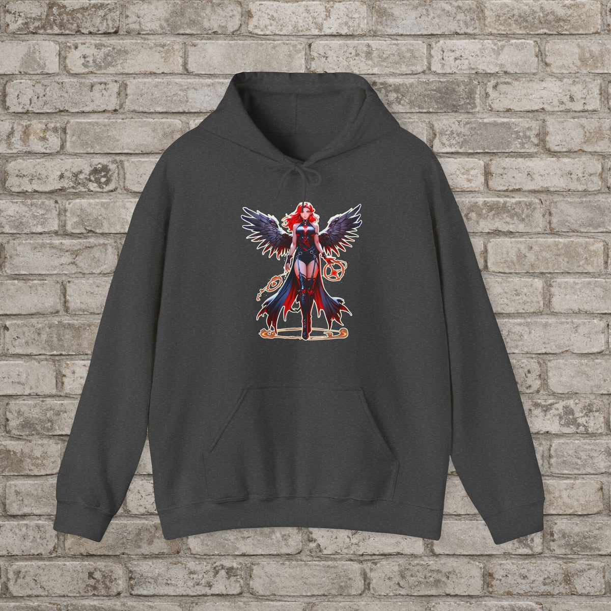 Crimson Wing Valkyrie Anime Hoodie
