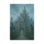 Castle Draven Poster Dark Fantasy Castle Wall Art Medieval Kingdom Gothic Aesthetic Moody Anime Inspired Decor Gift