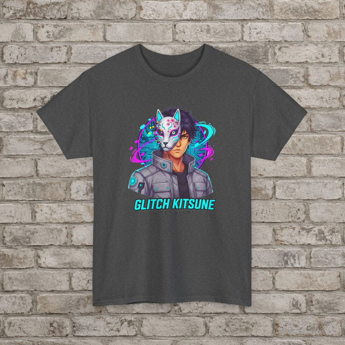 Glitch Kitsune Anime T-Shirt