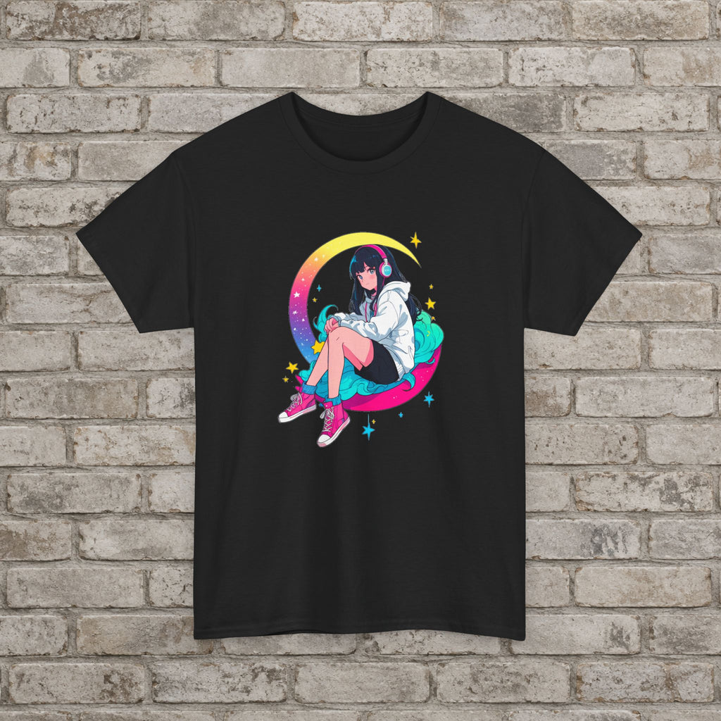 Moonlit Dreamer Anime Graphic T-Shirt