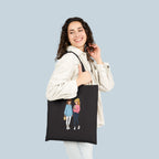 Anime Boba Girls Tote Bag Cute Slice of Life Shopping Bag for Anime Fans and Cozy Aesthetic Lovers